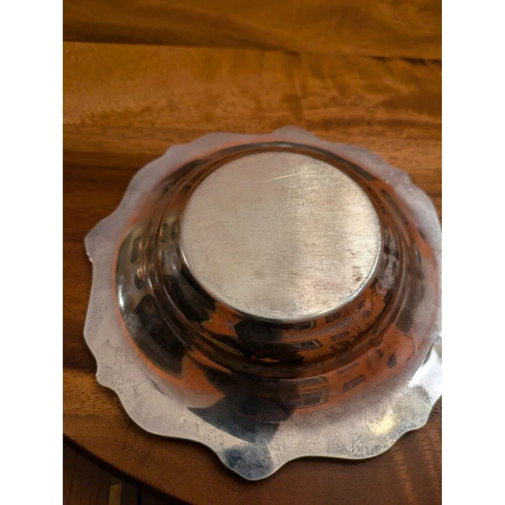 Old English Bonbon Dish c1940s by Poole Siver Co., Silverplate ORIGINAL 6